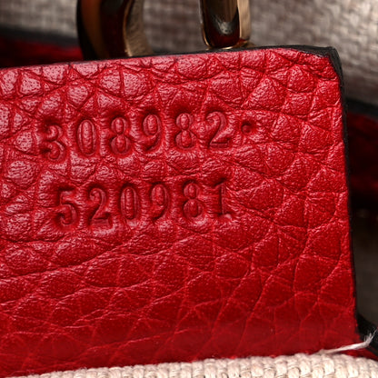Gucci Pebbled Calfskin Medium Soho Chain Shoulder Bag Tabasco Red 7 of 12