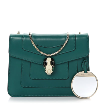 Bulgari Calfskin Serpenti Forever Crossbody Bag Emerald Green 1 of 8