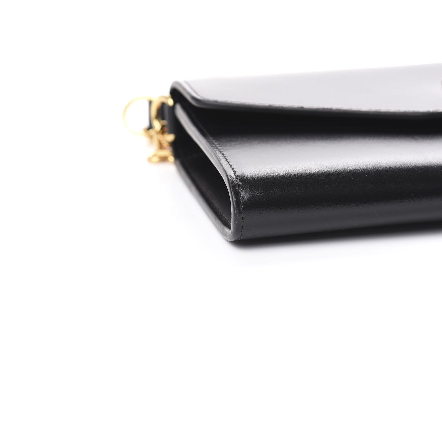 Calfskin C Wallet On Chain Bag Black