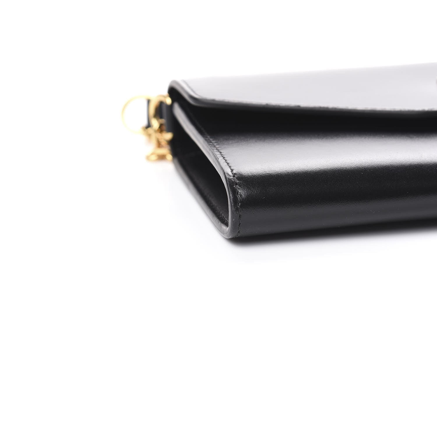 Celine Calfskin C Wallet On Chain Bag Black 8 of 10