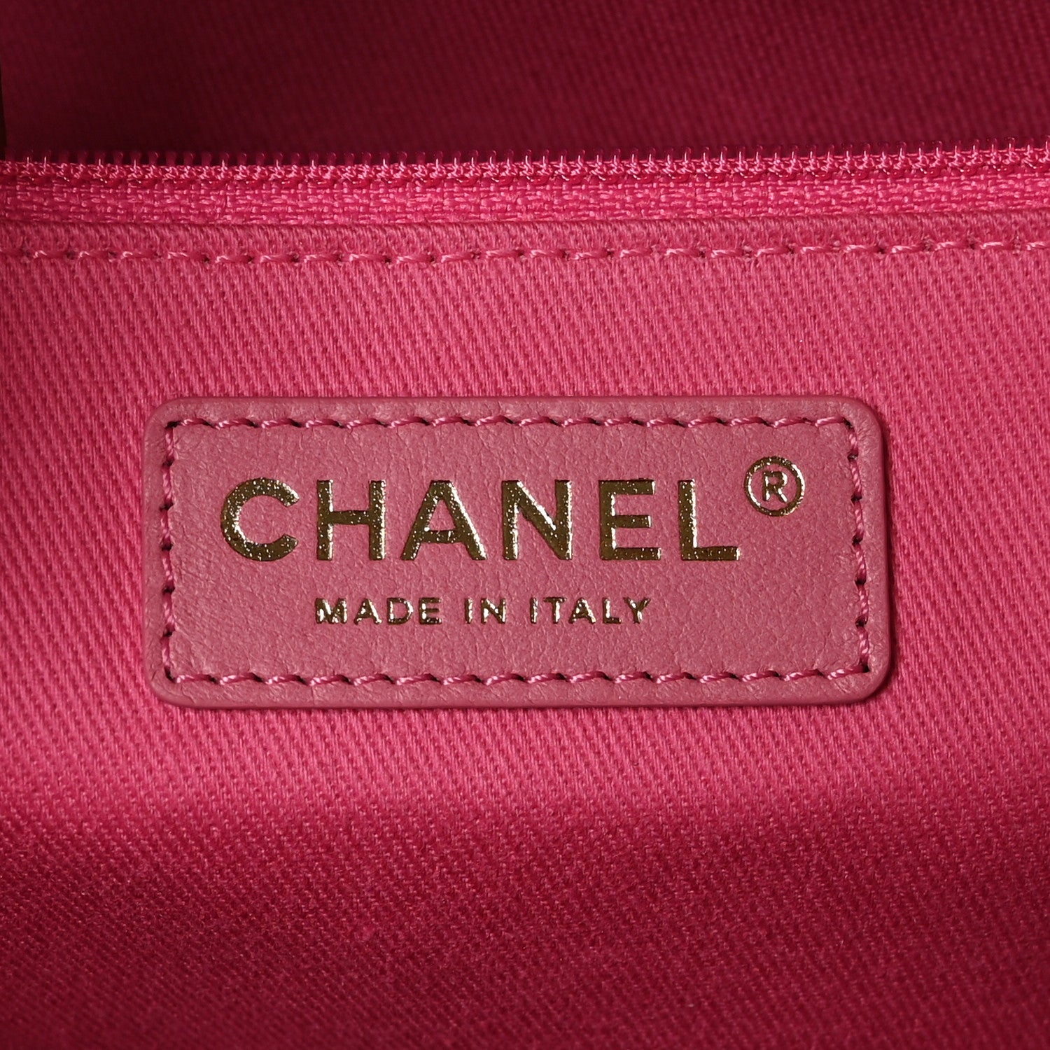 Chanel Straw Raffia Calfskin Striped Medium Deauville Tote Dark Beige Fuchsia Navy Blue 6 of 11