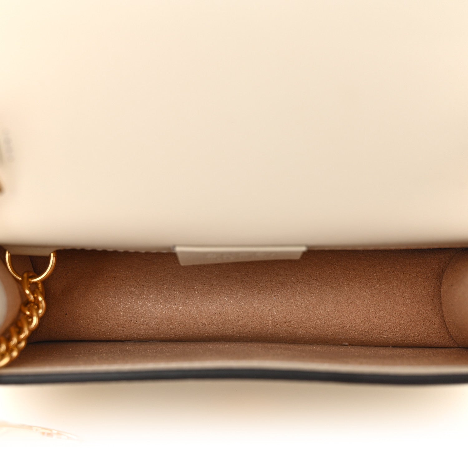 Gucci Calfskin Super Mini Sylvie Chain Shoulder Bag White 5 of 11