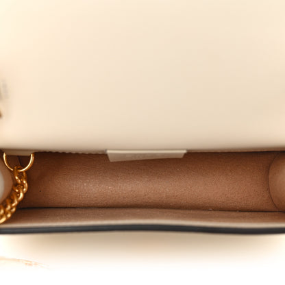 Gucci Calfskin Super Mini Sylvie Chain Shoulder Bag White 5 of 11