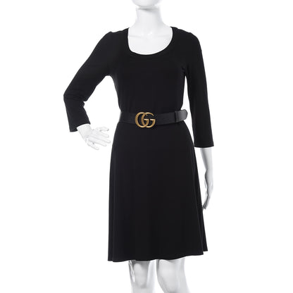 Gucci Textured Calfskin Double G 40mm Belt 110 44 Black 2 of 7