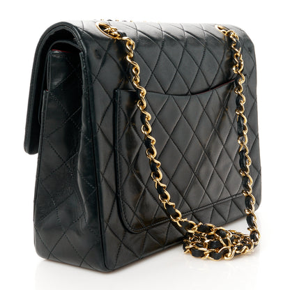 Chanel Lambskin Quilted Medium Double Flap Black 3 of 12