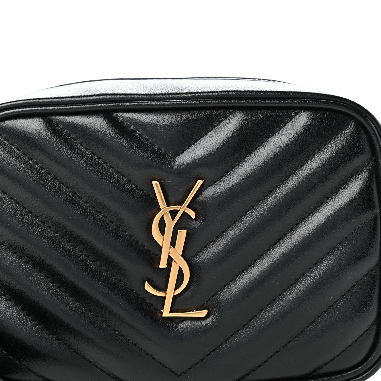 Saint Laurent Calfskin Matelasse Monogram Lou Belt Bag Black 9 of 9
