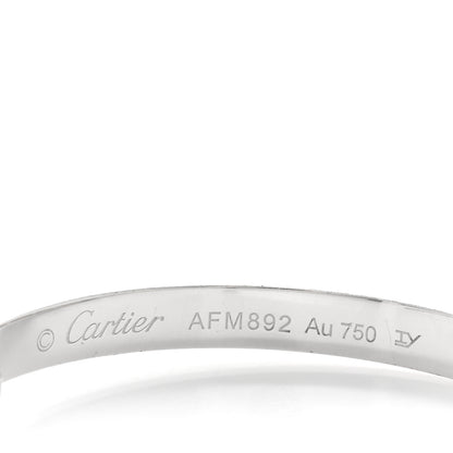 Cartier 18K White Gold Large LOVE Hoop Earrings 4 of 4