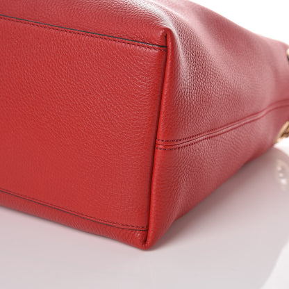 Gucci Cellarius Calfskin Medium Soho Chain Shoulder Bag Vibrant Red 9 of 9