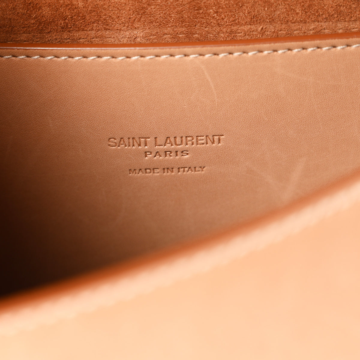 Smooth Vintage Calfskin Monogram Medium Kaia Satchel Gold