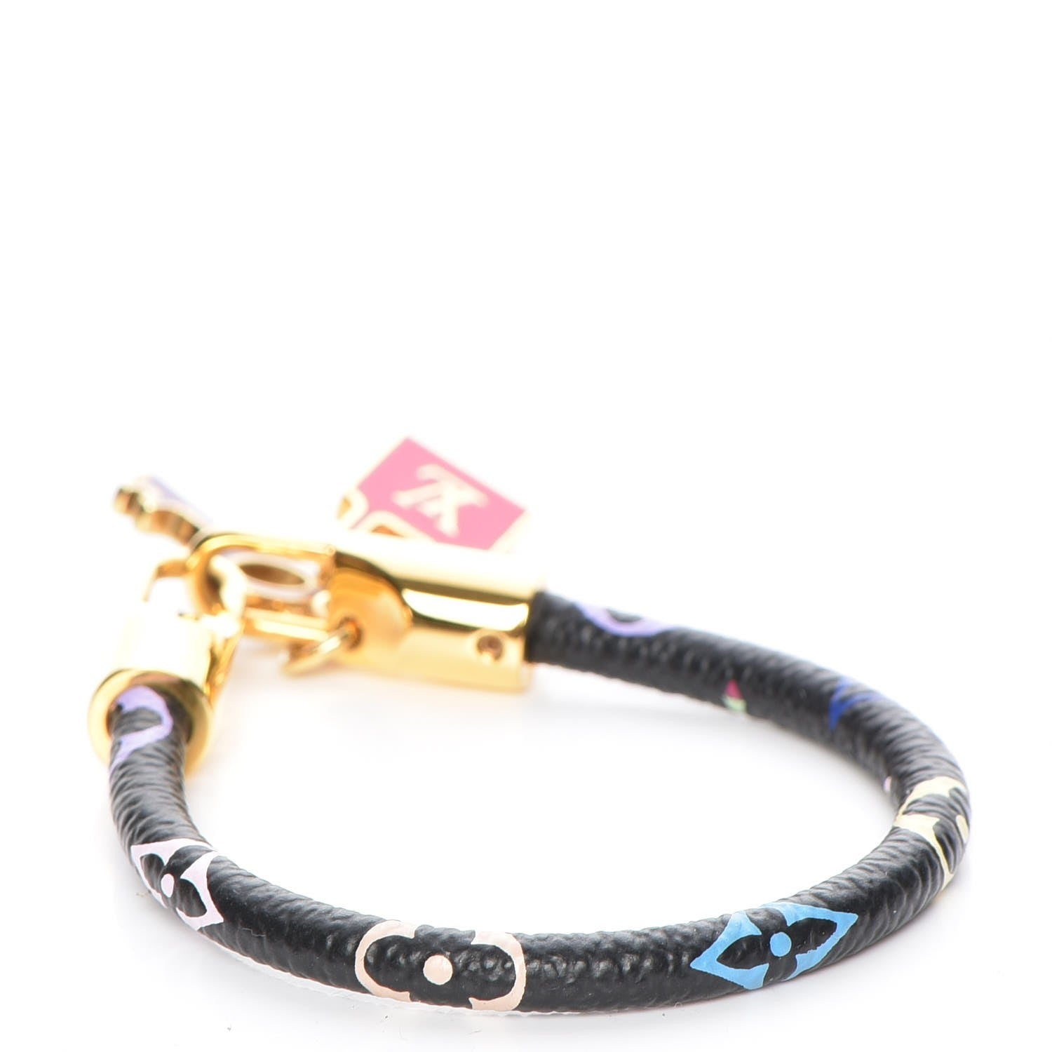 Louis Vuitton Monogram Multicolor Luck It Bracelet 17 Black 3 of 4