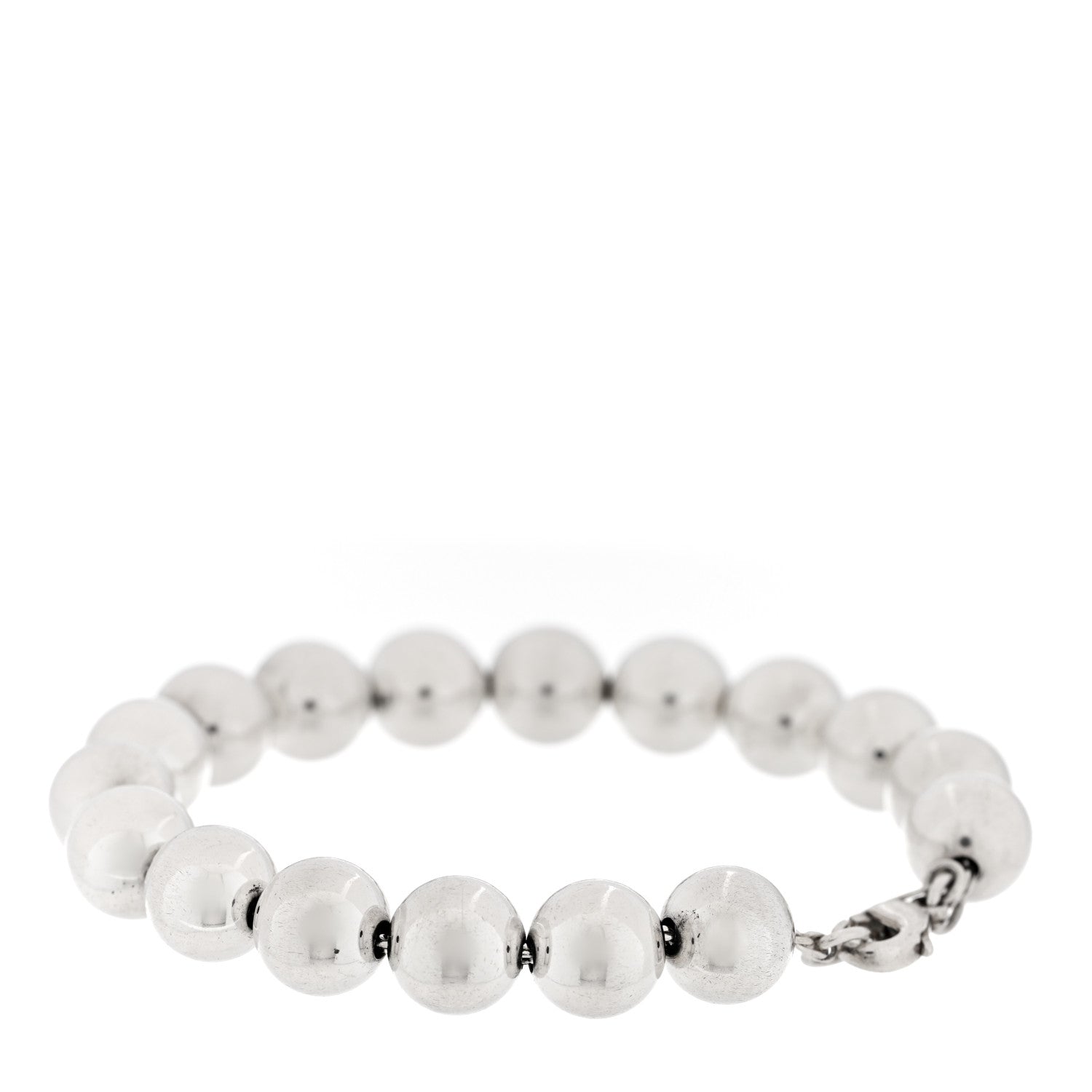 Tiffany Sterling Silver 10mm Hardwear Ball Bracelet 2 of 3
