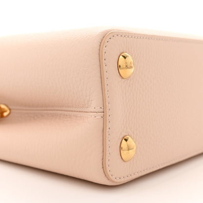 Louis Vuitton Taurillon Ostrich Capucines BB Powder Pink Beige 8 of 10