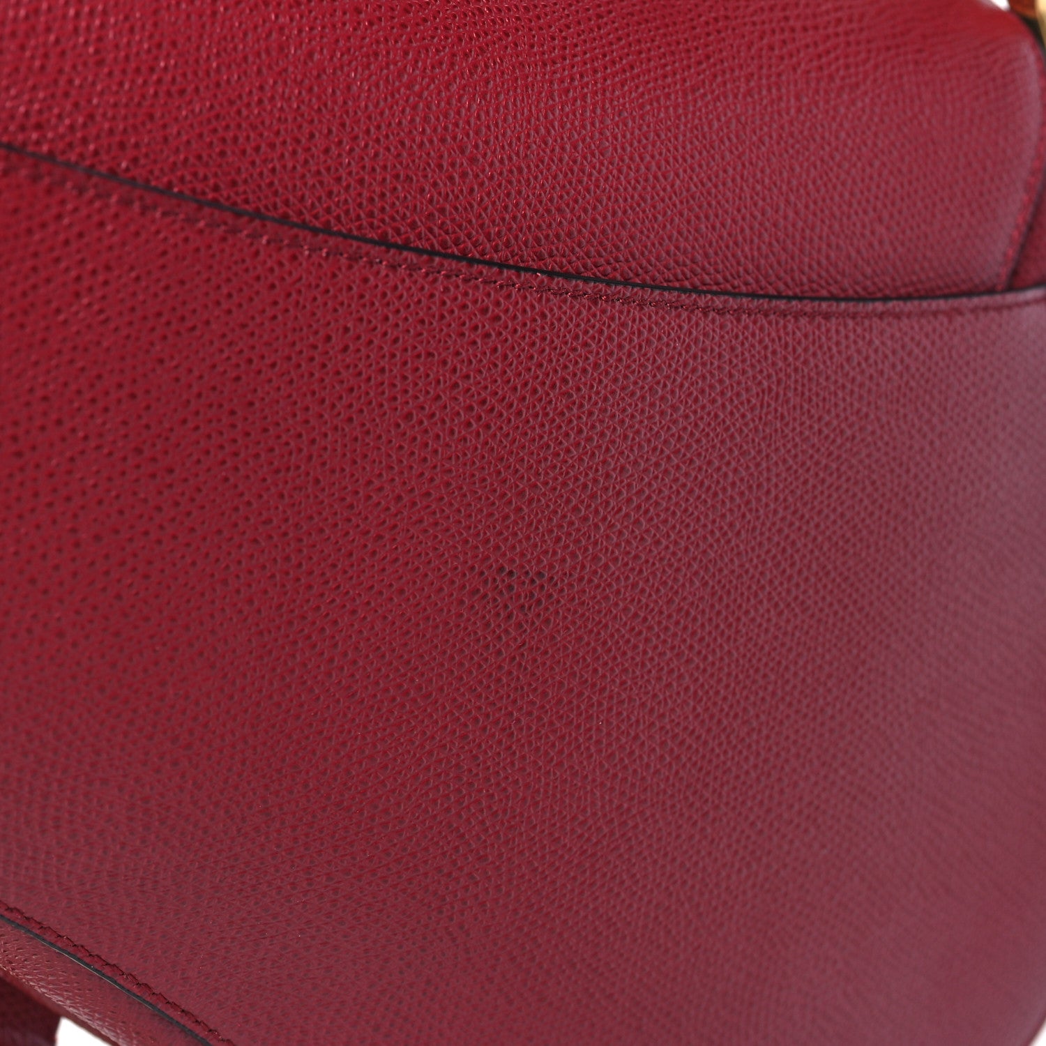 Christian Dior Grained Calfskin Saddle Bag Red 11 of 11
