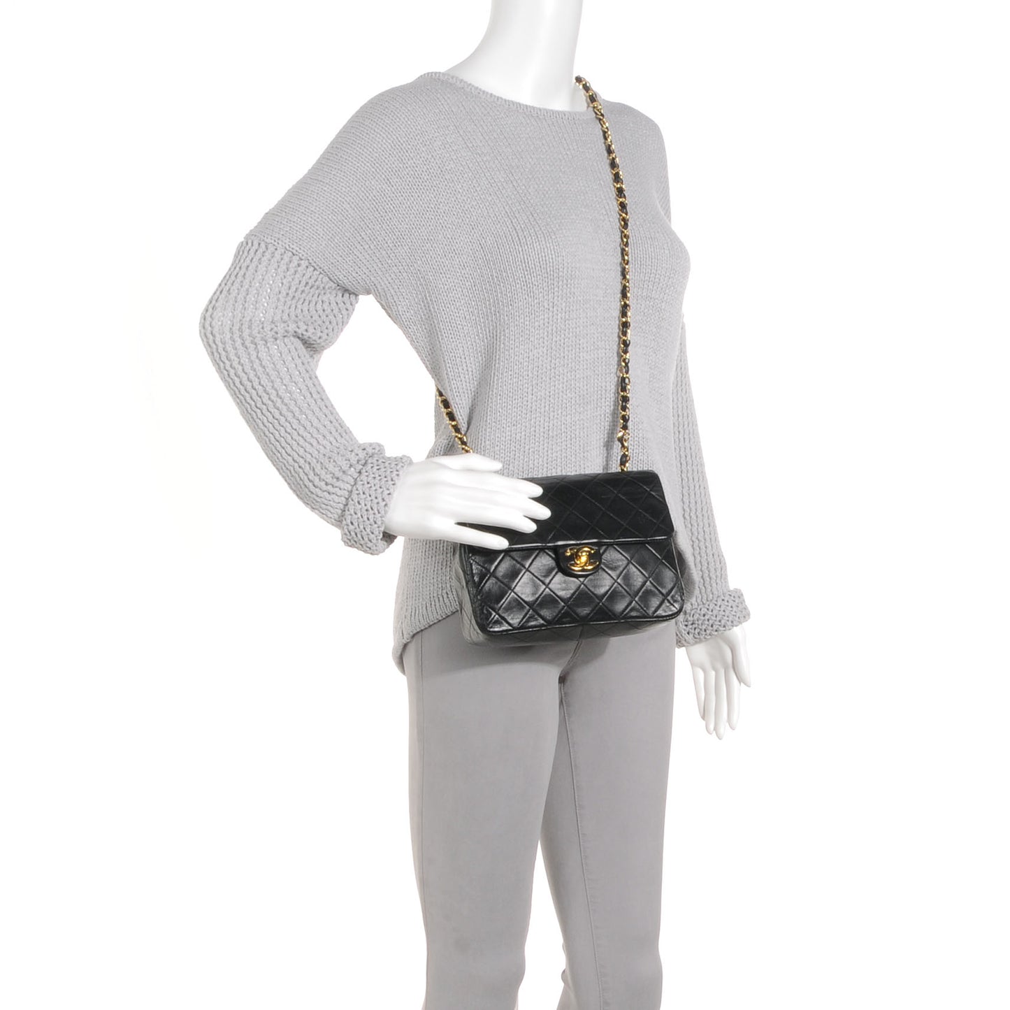 Lambskin Mini Flap Black