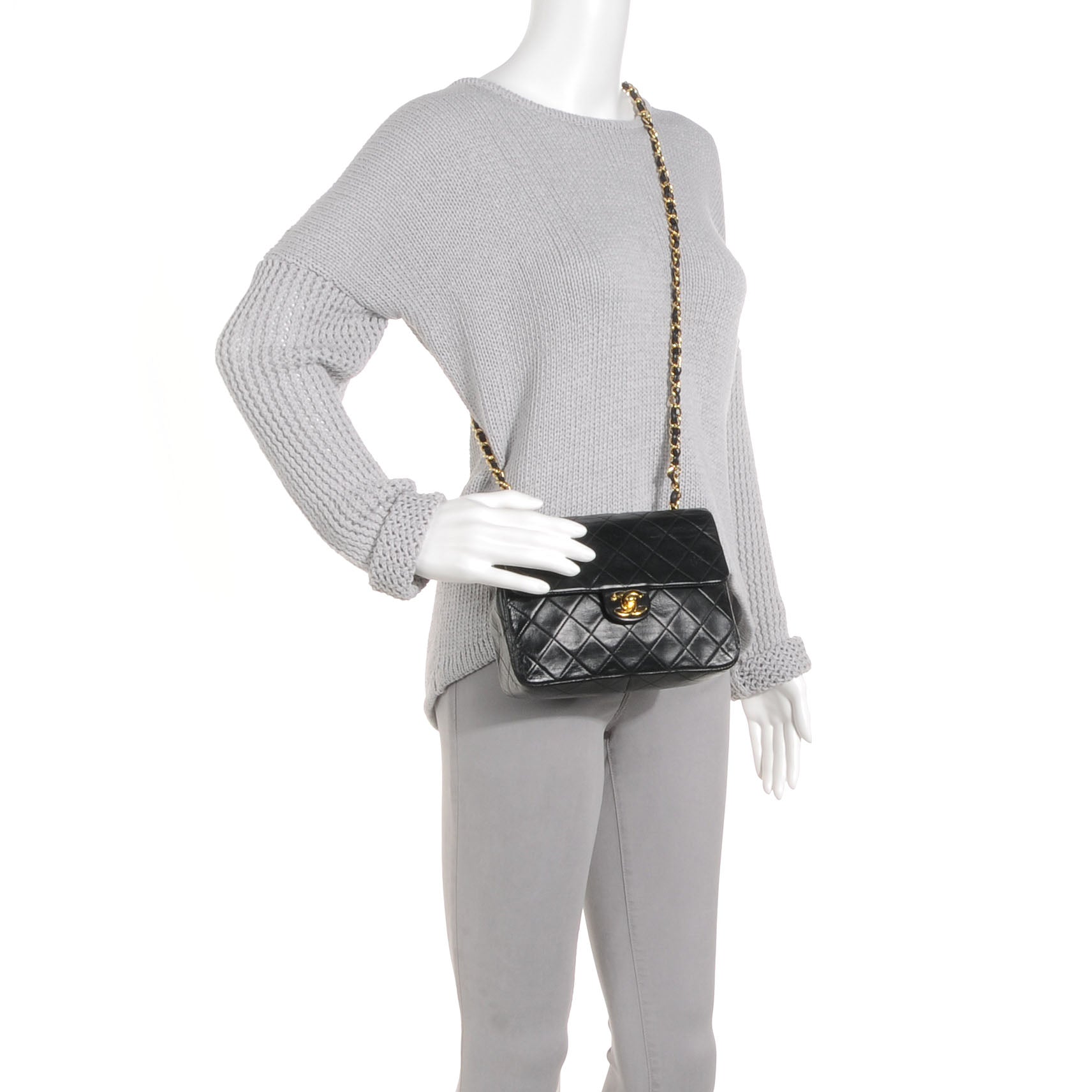 Chanel Lambskin Mini Flap Black 3 of 14