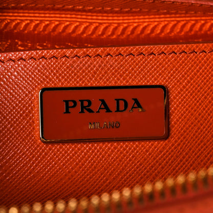Prada Saffiano Lux Medium Promenade Tote Papaya 6 of 9