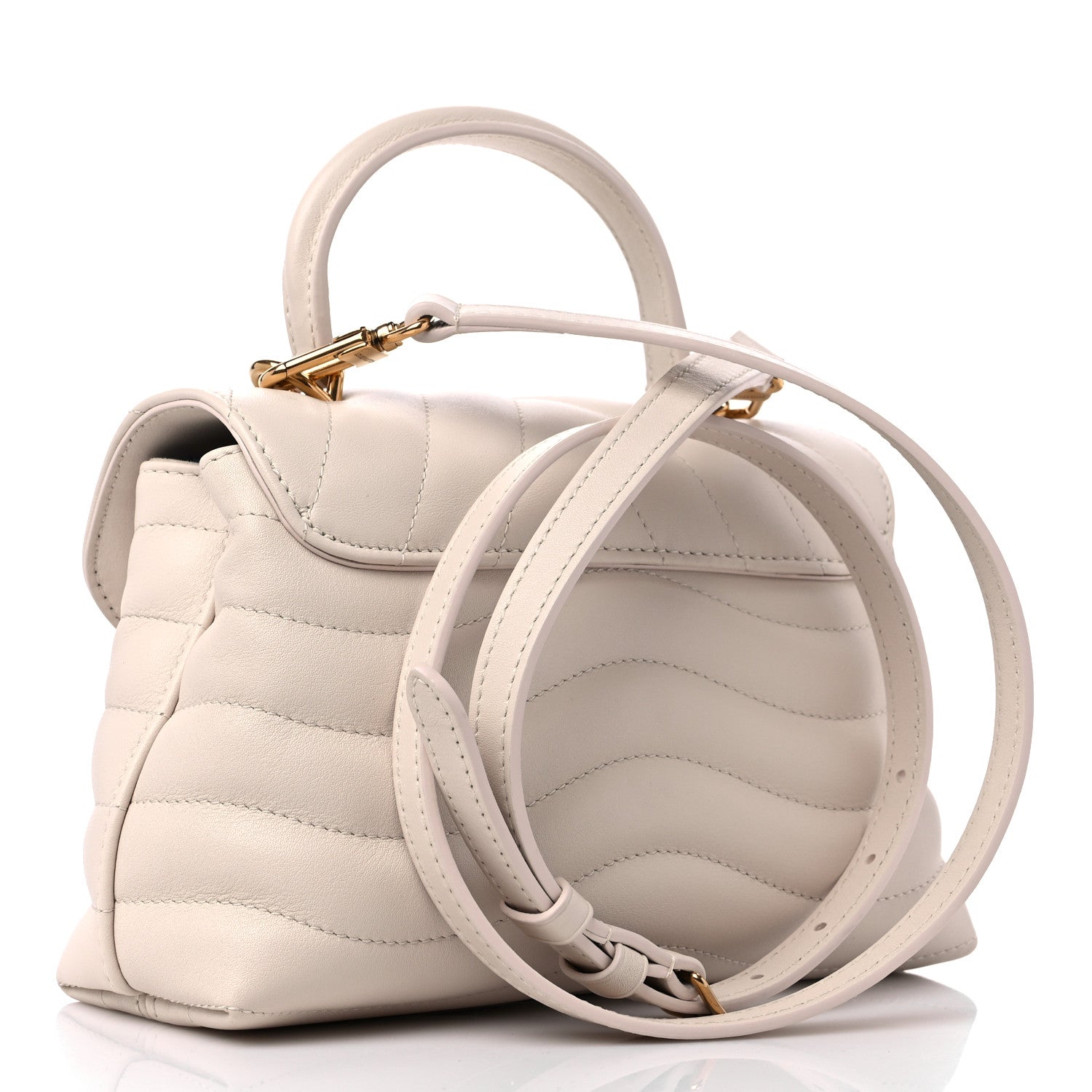 Louis Vuitton Calfskin Hold Me New Wave Ivory 3 of 9