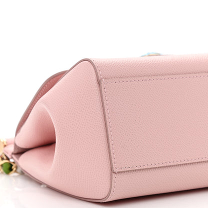Dolce & Gabbana Dauphine Small Miss Sicily Satchel With Scarf Pink 8 of 9