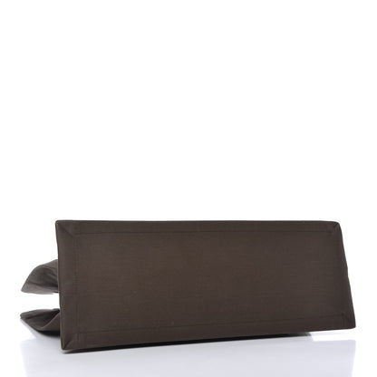 Saint Laurent Linen Calfskin Rive Gauche Tote Khaki 4 of 10