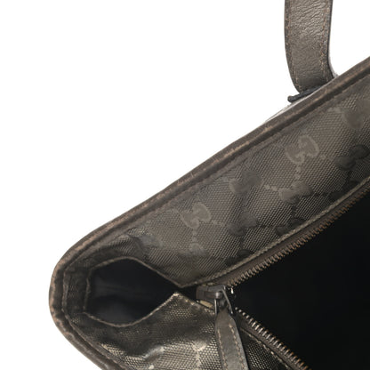 Gucci Imprime Monogram Medium Zippered Shopping Tote Pewter 7 of 13