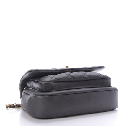 Chanel Calfskin Quilted Top Handle Flap Black 4 of 9