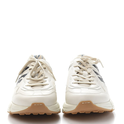 Gucci X MLB Calfskin NY Yankees Mens Rhyton Sneakers 9 Mystic White 2 of 10