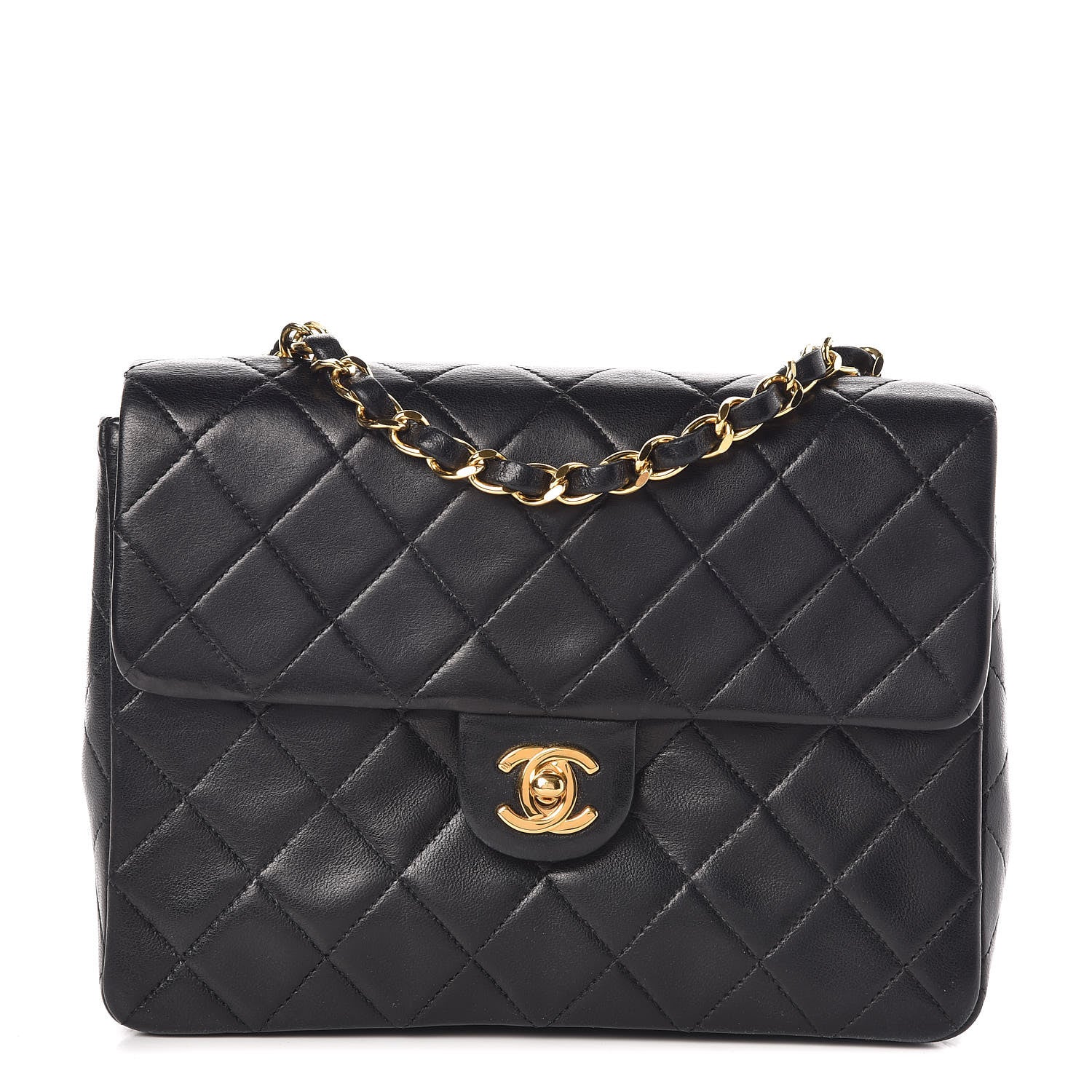 Chanel Lambskin Mini Square Flap Black 1 of 14