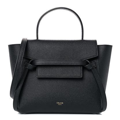 Celine Grained Calfskin Nano Belt Bag Black 1 of 14