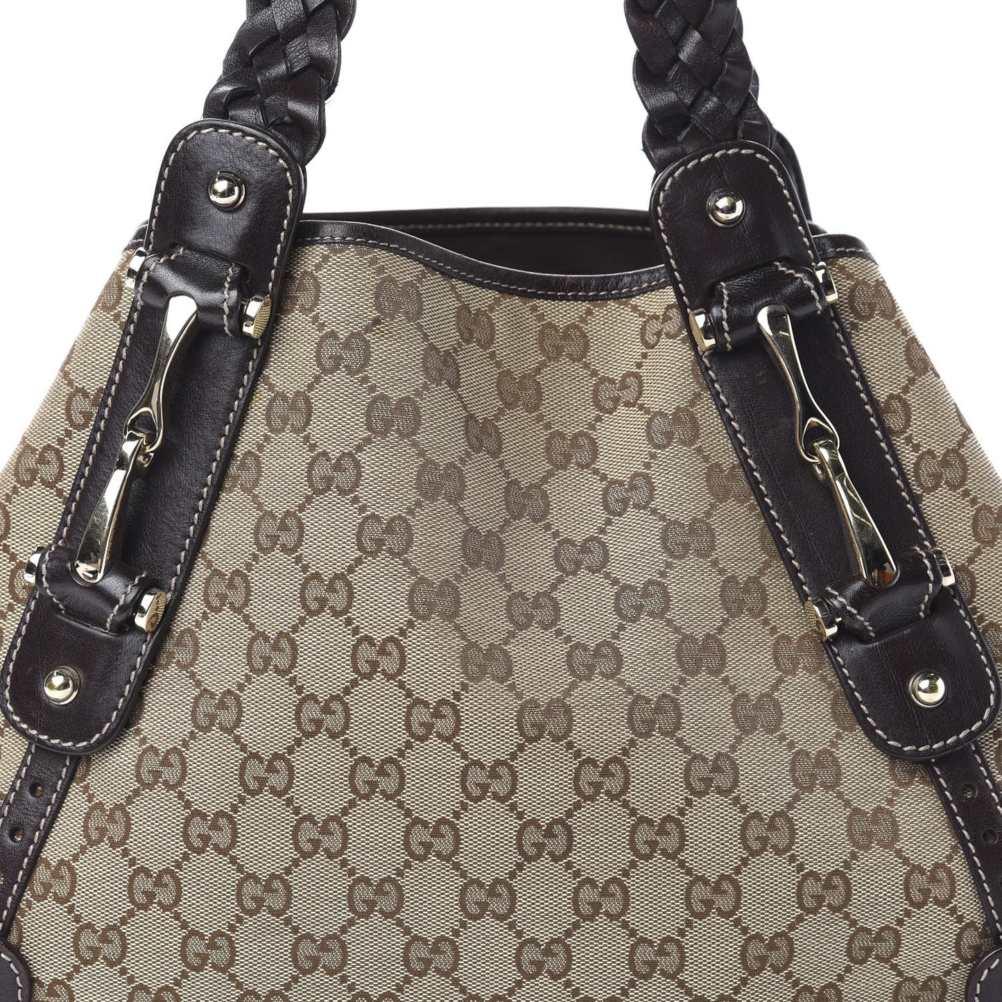 Monogram Small Pelham Shoulder Bag Dark Brown