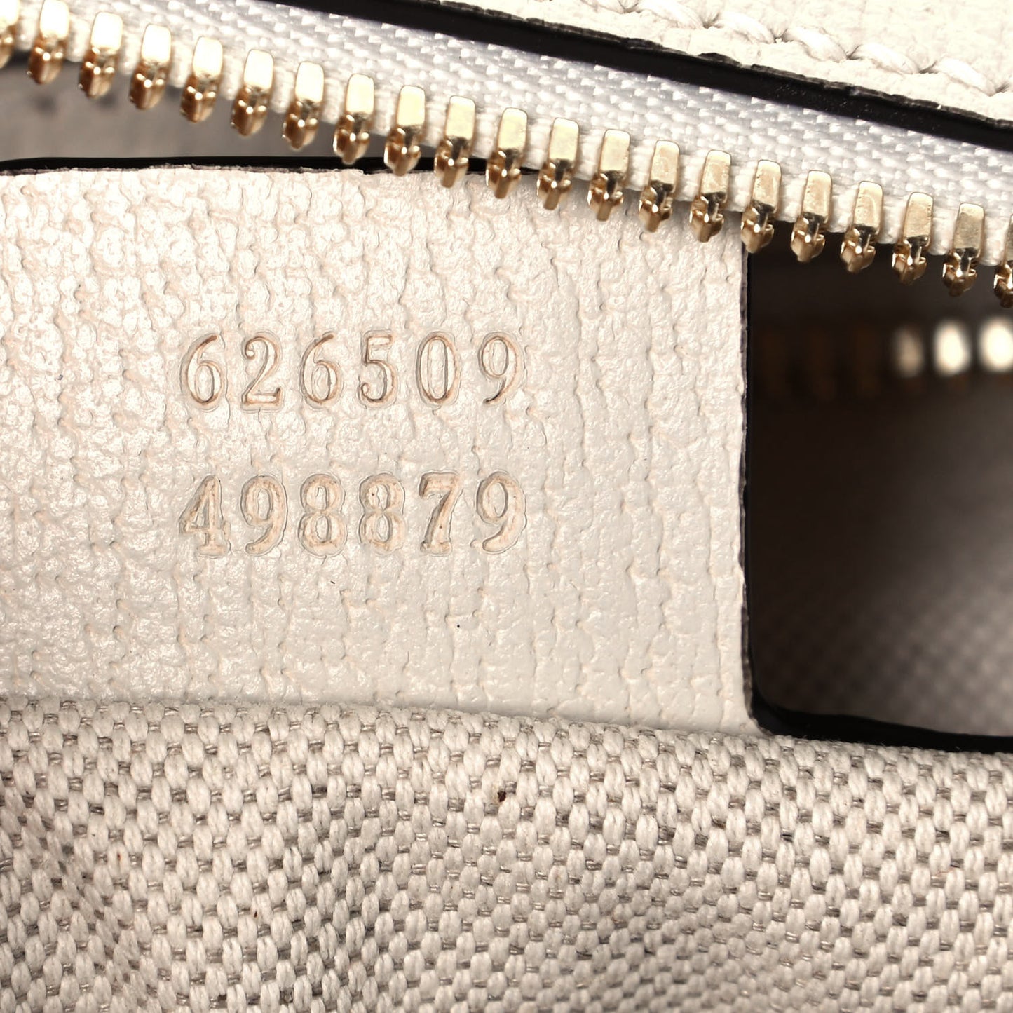 GG Supreme Monogram Flora Web Small Ophidia Half Moon Hobo White