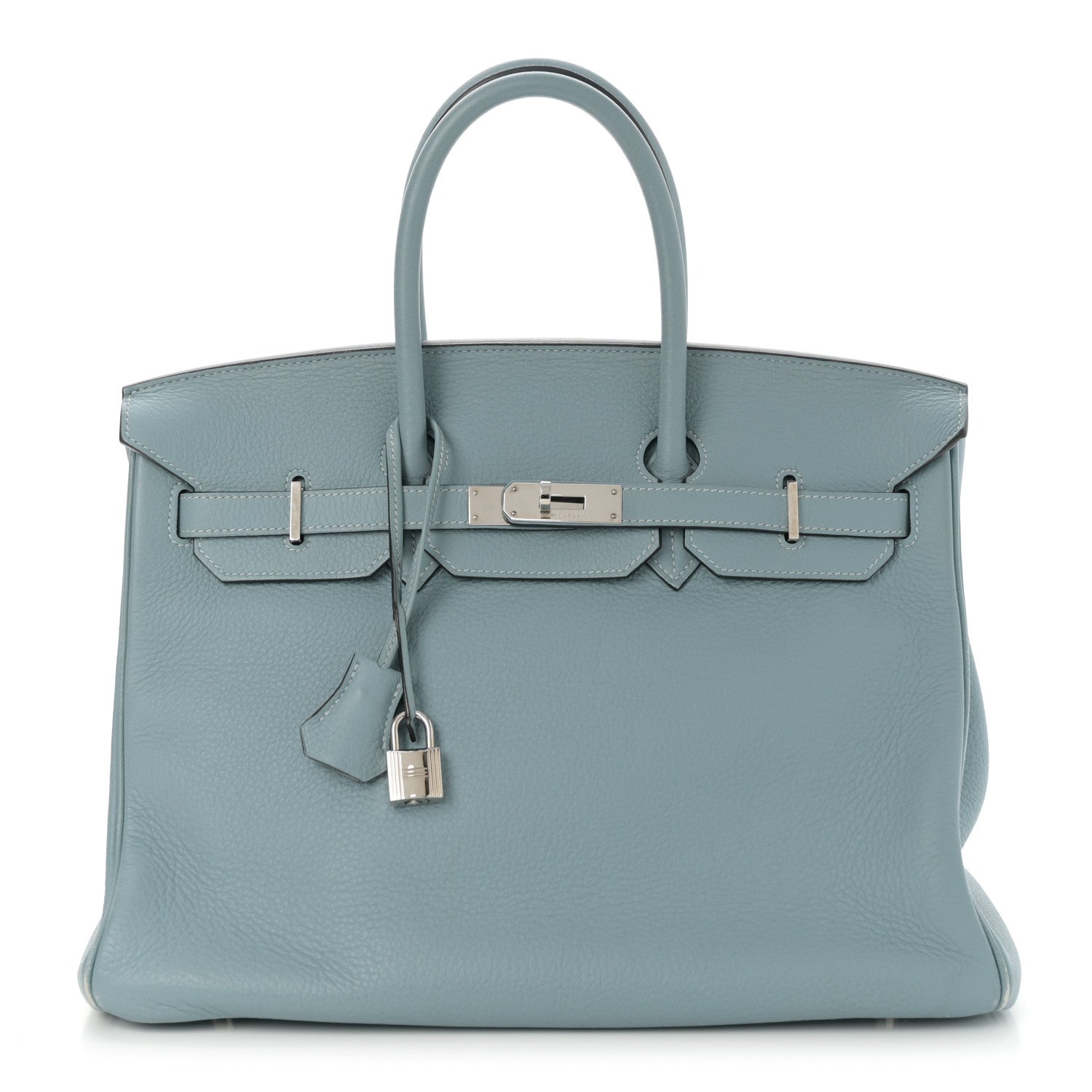 Hermes Taurillon Clemence Birkin 35 Ciel 1 of 26