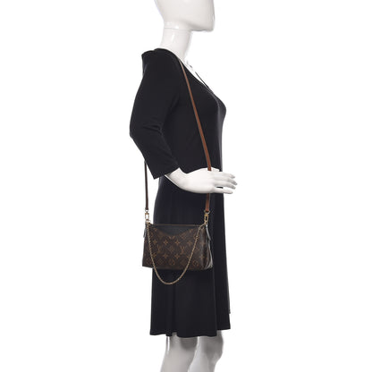 Louis Vuitton Monogram Pallas Clutch Black 2 of 11