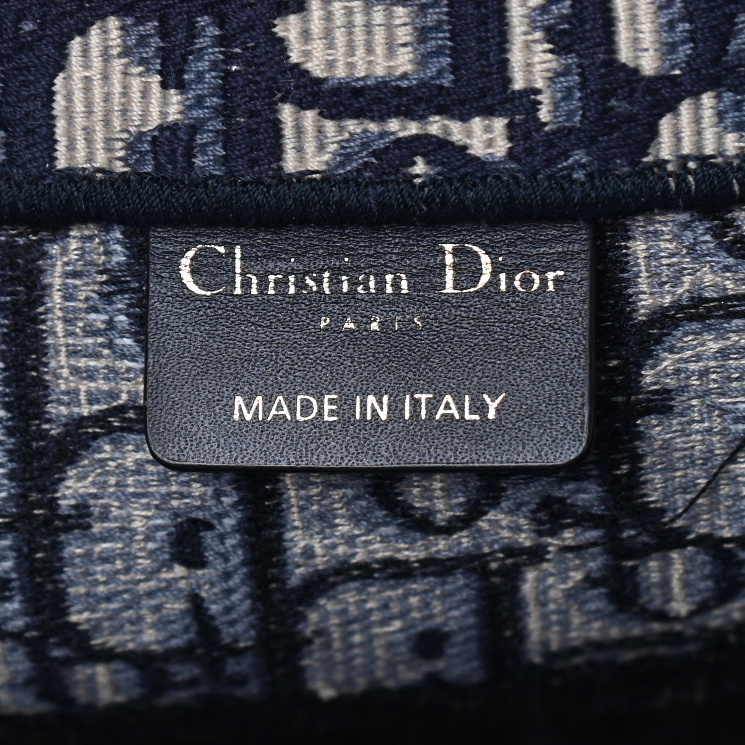 Christian Dior Oblique Medium Book Tote Blue Multicolor 8 of 9