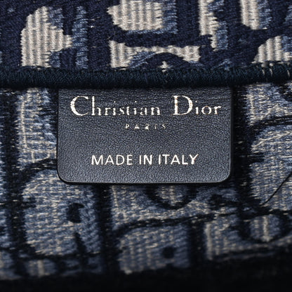 Christian Dior Oblique Medium Book Tote Blue Multicolor 8 of 9