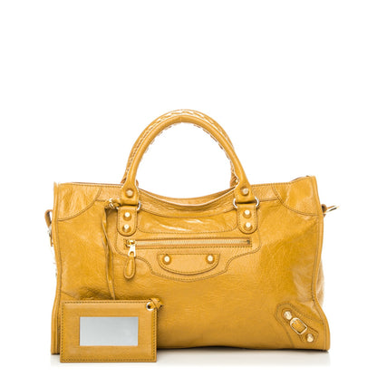 Balenciaga Agneau Giant 12 Gold Hardware City Jaune Moutarde 1 of 8