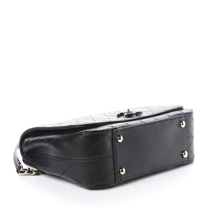 Chanel Calfskin Stitched CC Case Flap Bag Black 3 of 9