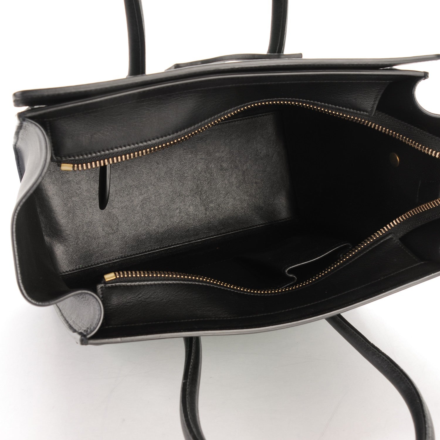 Celine Smooth Calfskin Micro Bi-Color Luggage Grass 5 of 8