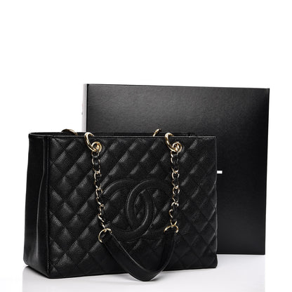 Chanel Caviar Quilted Grand Shopping Tote GST Black 10 of 10