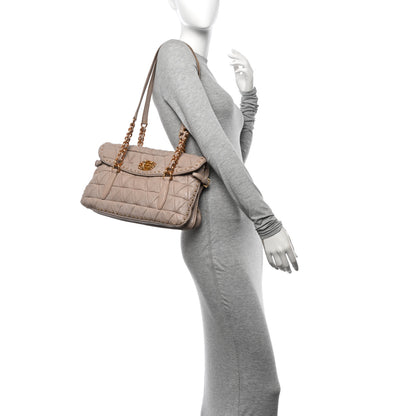 Miu Miu Nappa Quilted Studded Tote Cammeo 2 of 12