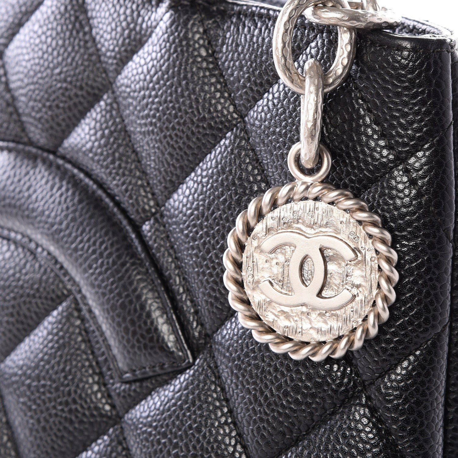 Chanel Caviar Quilted Medallion Tote Black 8 of 9