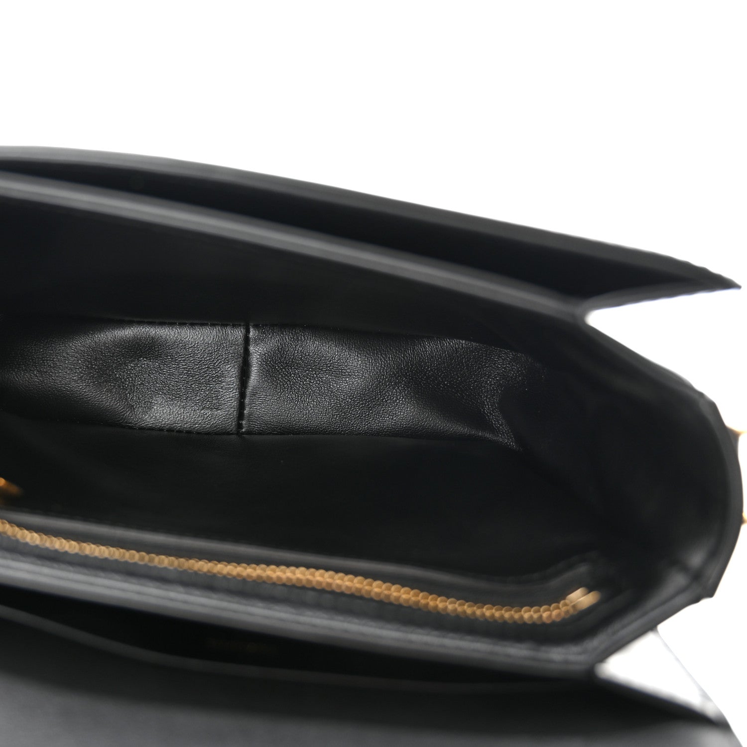 Celine Shiny Calfskin Teen Triomphe Black 4 of 9