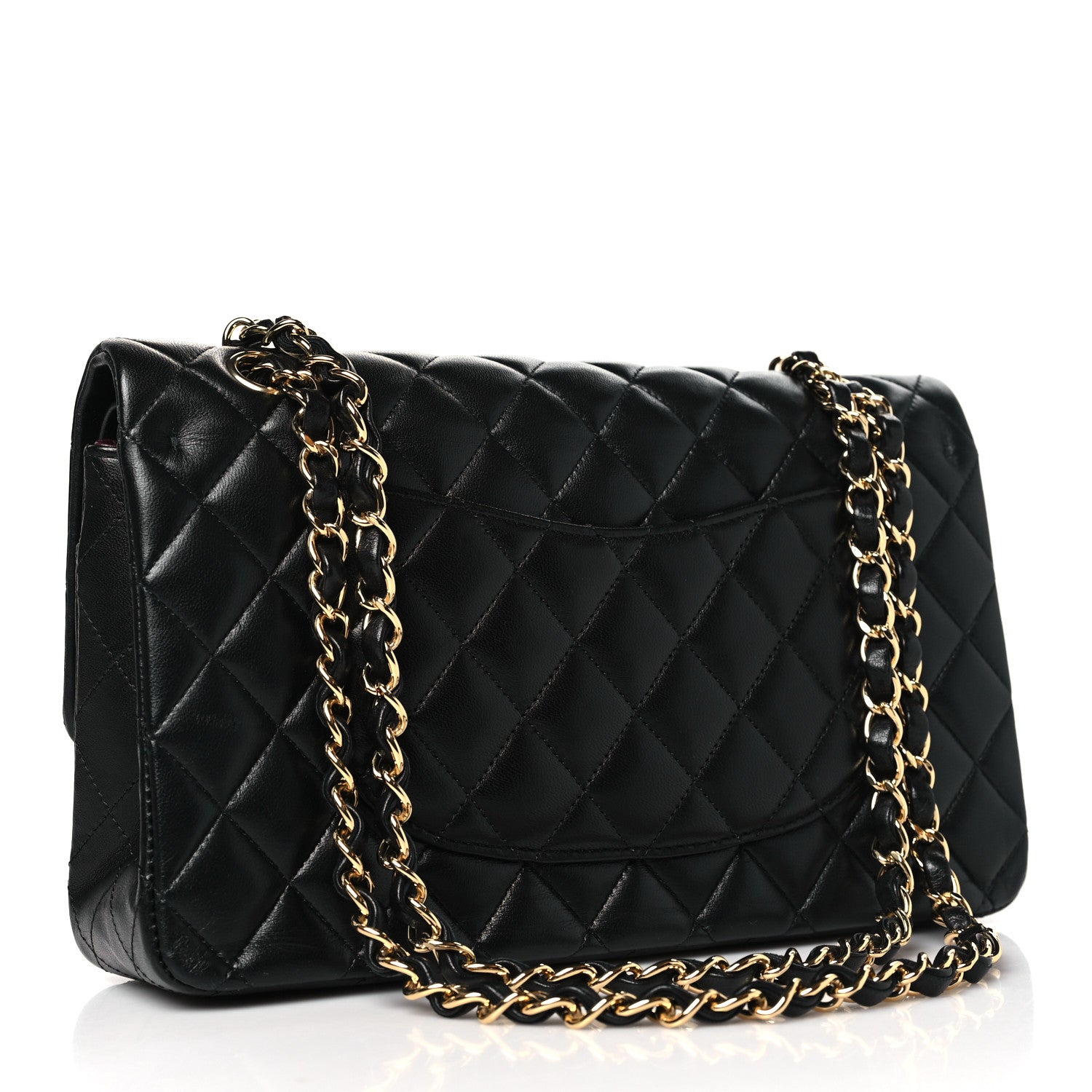 Chanel Lambskin Quilted Medium Double Flap Black 3 of 11