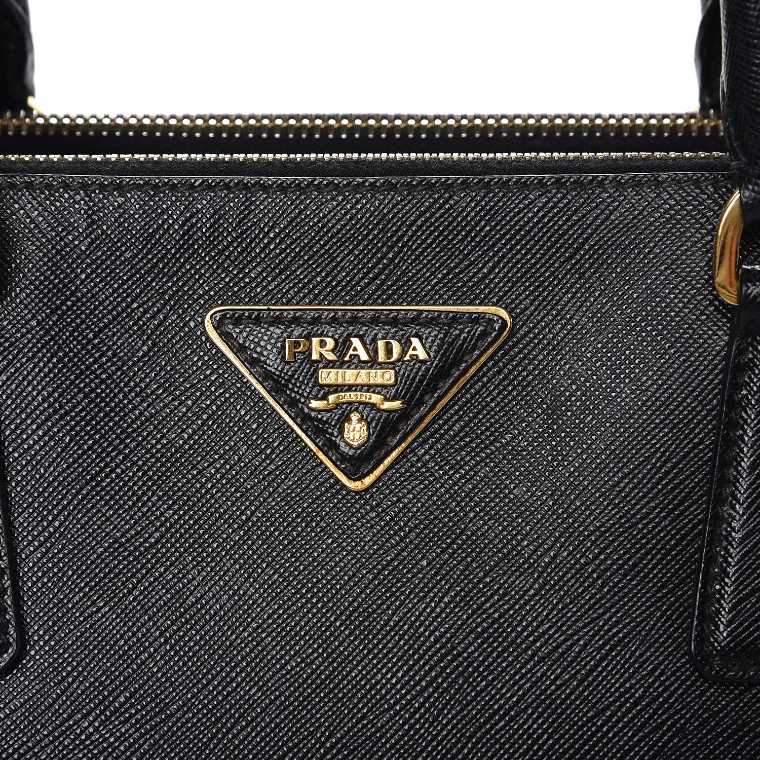 Prada Saffiano Medium Galleria Double Zip Tote Black 9 of 17