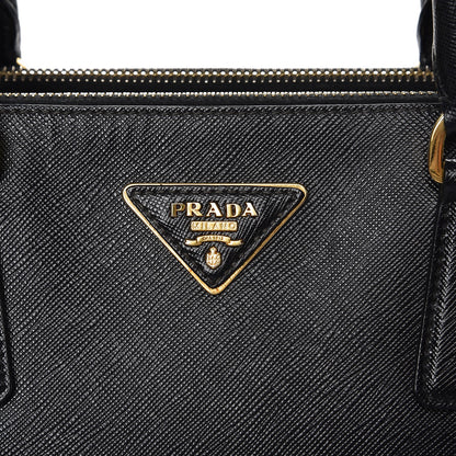 Prada Saffiano Medium Galleria Double Zip Tote Black 9 of 17