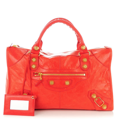 Balenciaga Agneau Giant 21 Gold Hardware Work Vermillion 1 of 8
