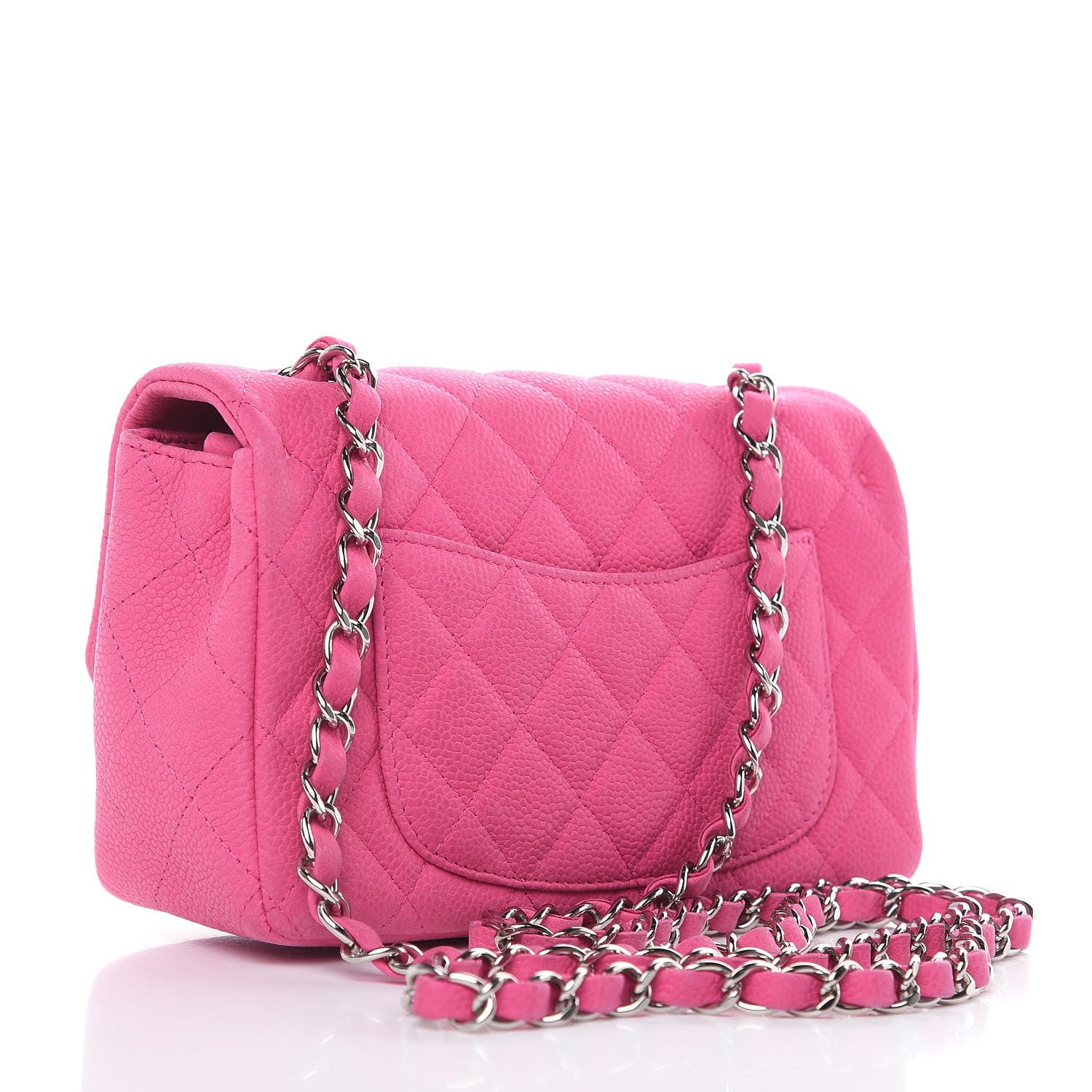 Chanel Iridescent Caviar Quilted Mini Rectangular Flap Pink 3 of 13