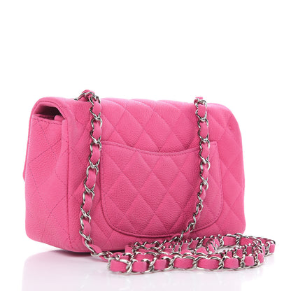 Chanel Iridescent Caviar Quilted Mini Rectangular Flap Pink 3 of 13