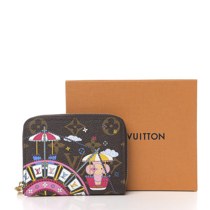 Louis Vuitton Monogram 2020 Christmas Animation Big Wheel Zippy Coin Purse Rose Ballerine 6 of 6