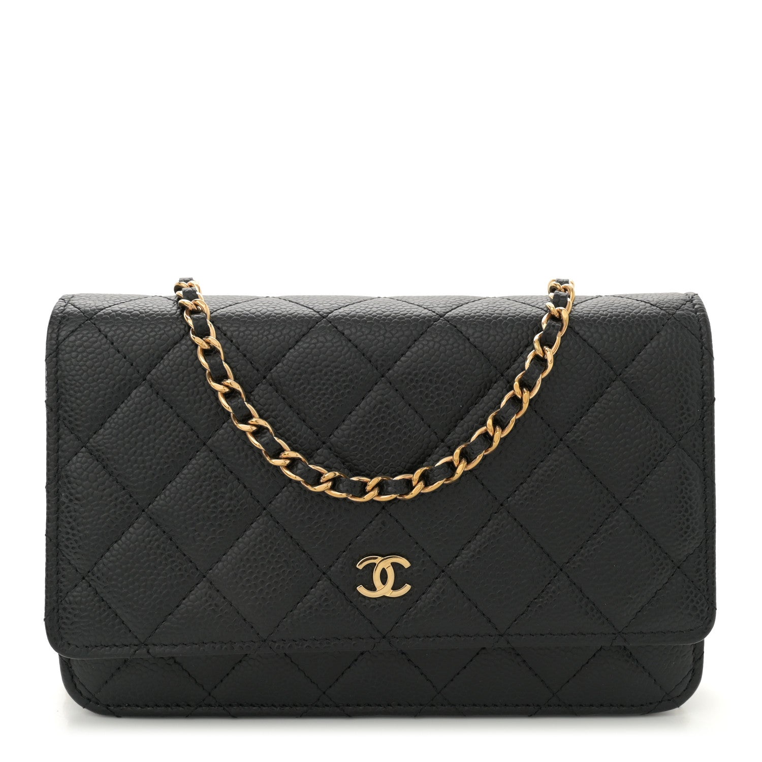 Chanel Caviar Quilted Wallet on Chain WOC Black 1 of 10