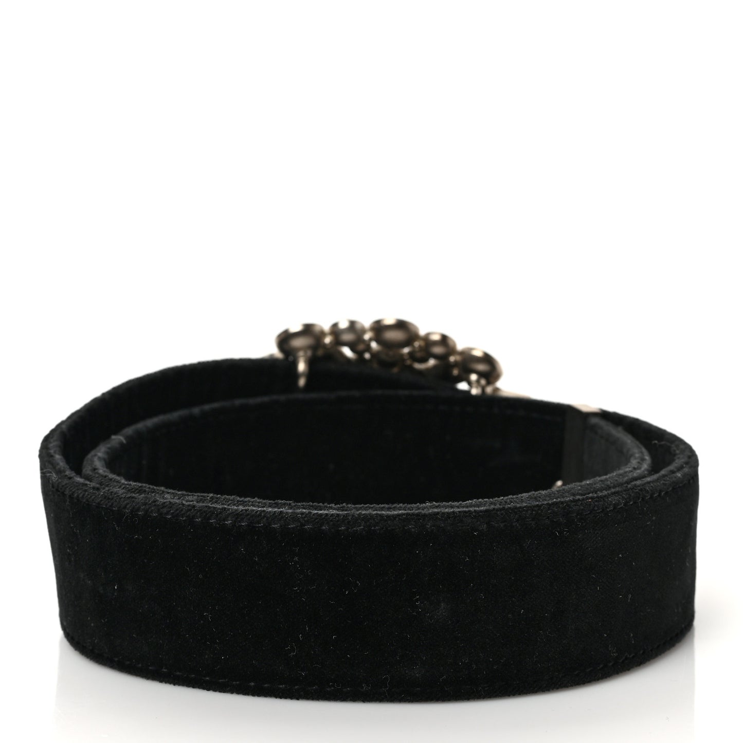 Velvet Gripoix Crystal Belt 90 36 Black